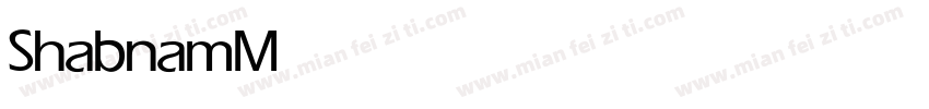 Shabnam Medium Mediu字体转换